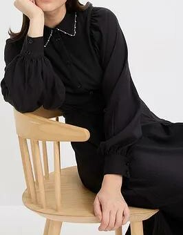 SUKIENKA KOSZULOWA PLUS SIZE Z KOŁNIERZYKIEM