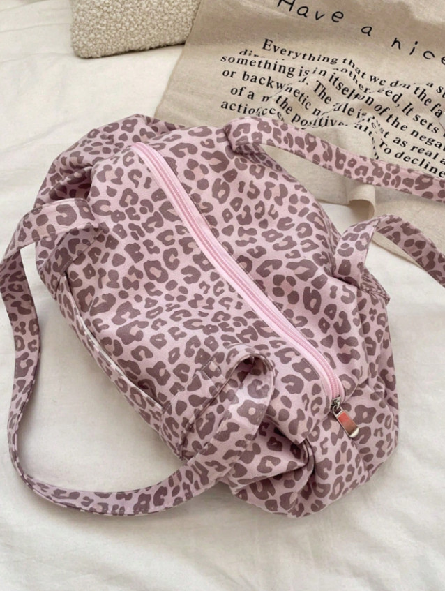 różowa TORBA ANIMAL PRINT