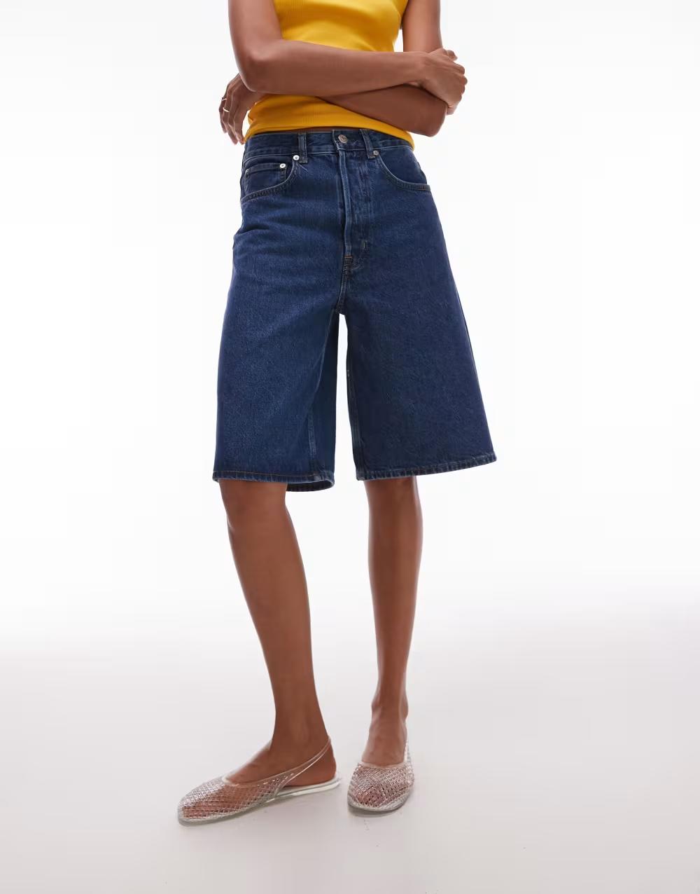 KRÓTKIE SPODENKI JEANS KIESZENIE GUZIKI