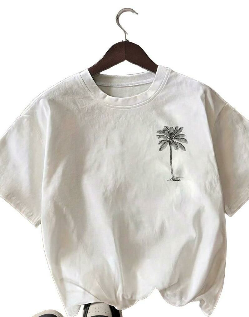 T-SHIRT DAMSKI OKRĄGŁY DEKOLT