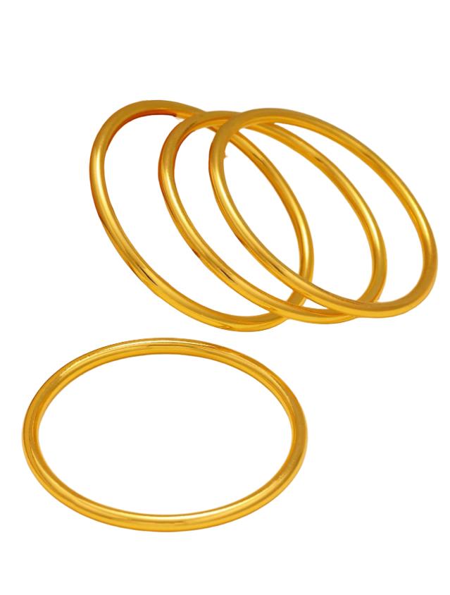złote bransoletki 4-pack
