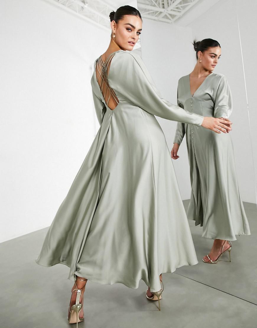 MIDI SUKIENKA V-NECK WSTAWKA