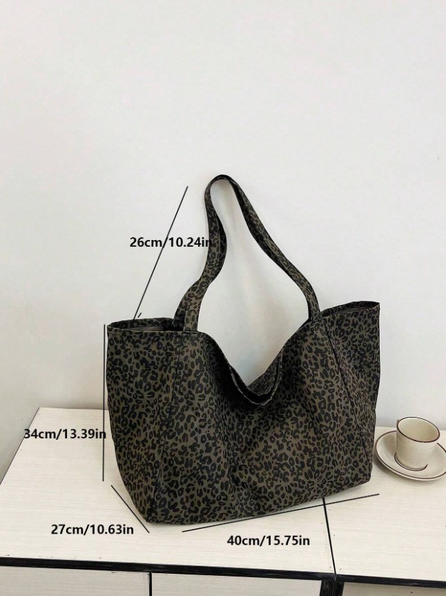 BRĄZOWA TOREBKA ANIMAL PRINT