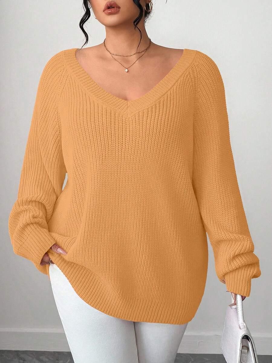 brązowy sweter dzianina 