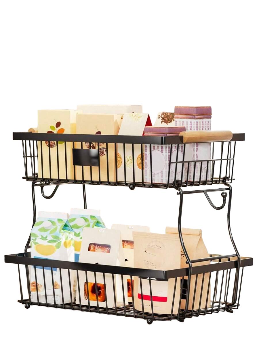 czarny kuchenny organizer