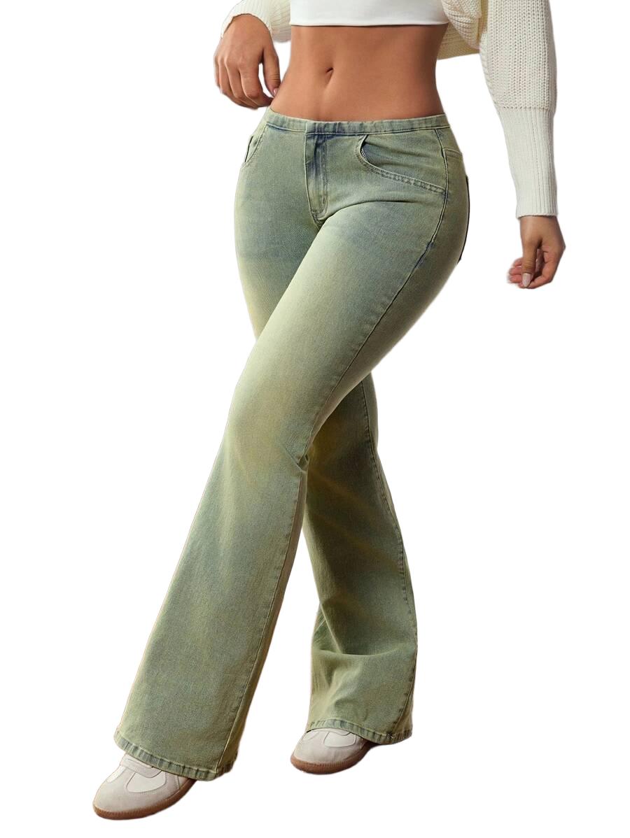 JEANSY DZWONY REGULAR - ŚREDNI STAN
