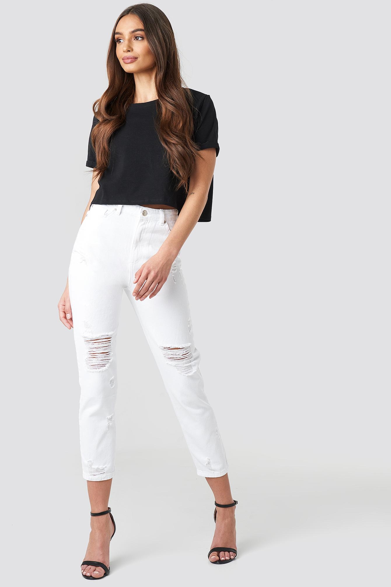 SPODNIE JEANS RIPPED
