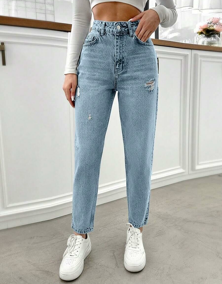 NIEBIESKIE SPODNIE JEANS vintage
