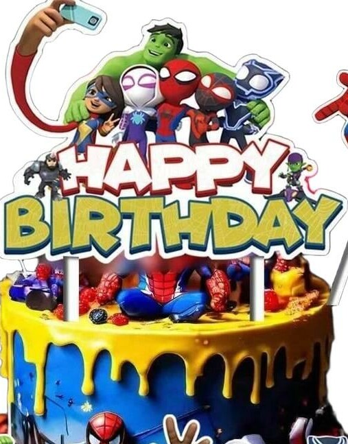 TOPPER NA TORT HAPPY BIRTHDAY
