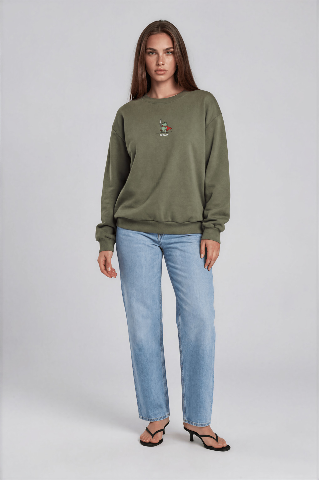 zielona bluza oversize
