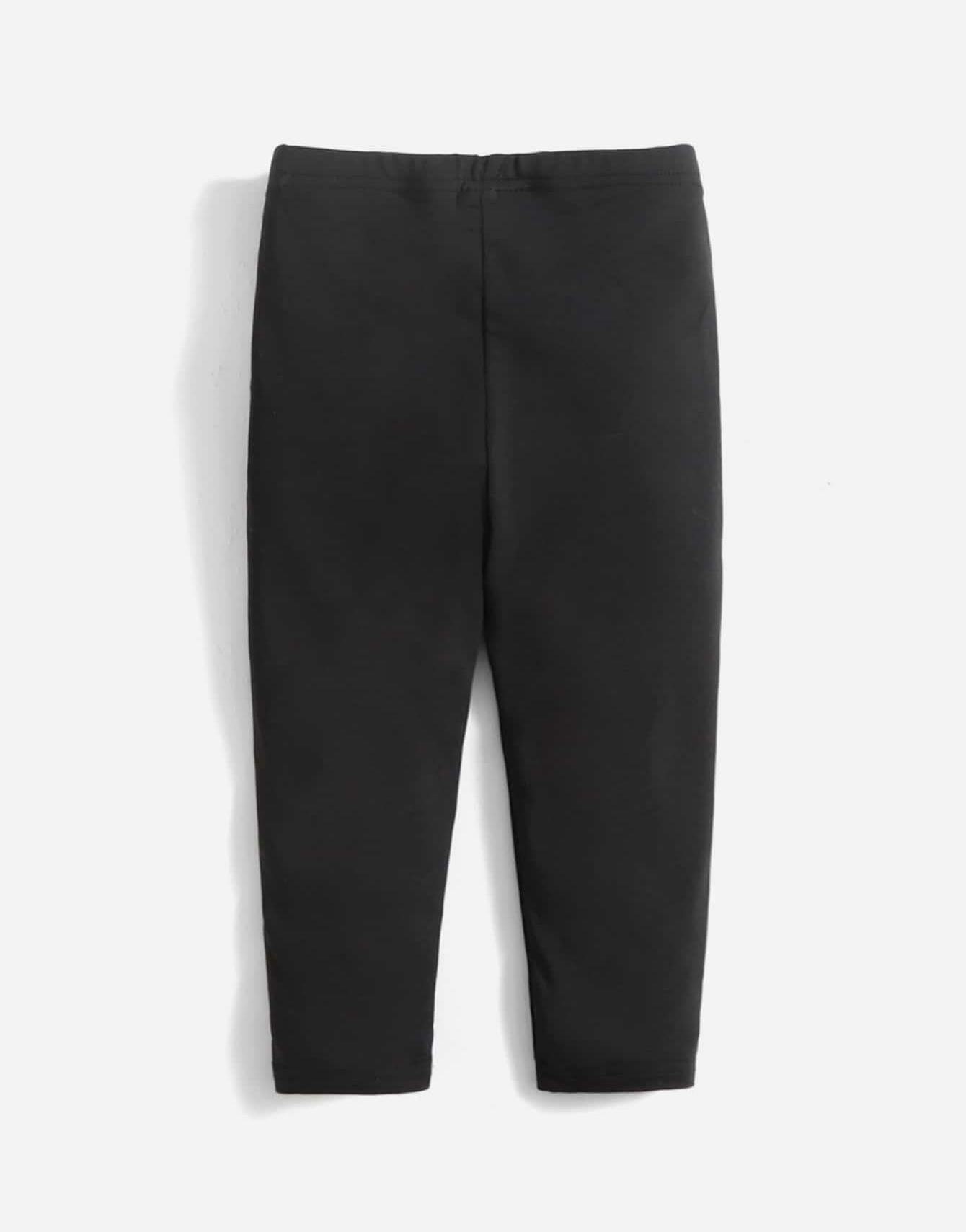 czarne klasyczne legginsy 