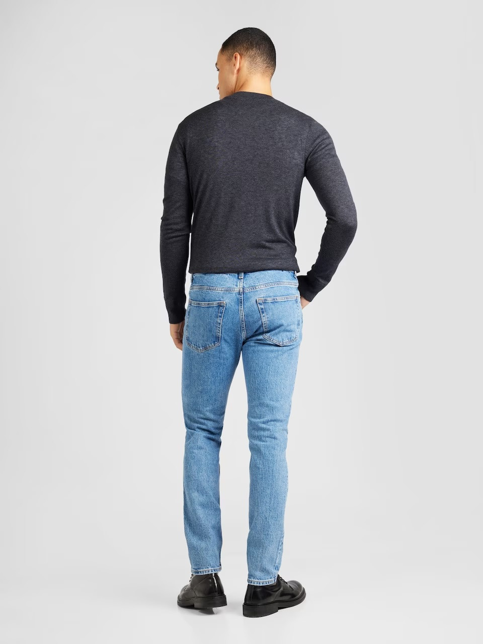 NIEBIESKIE SPODNIE SLIM JEANS