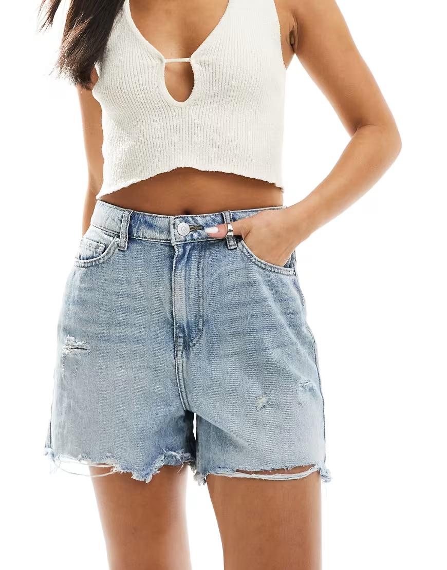 NIEBIESKIE SPODENKI JEANS