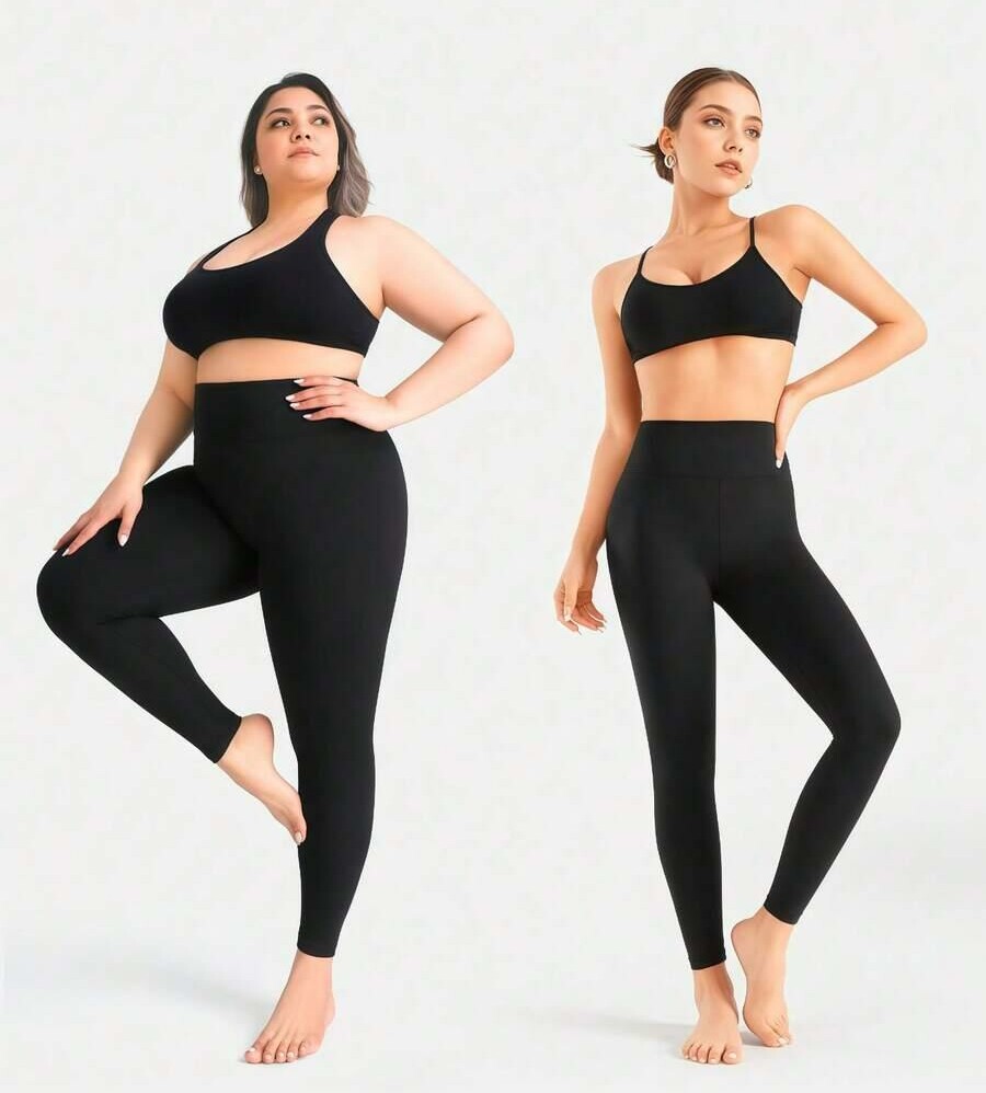 CZARNE LEGGINSY 3-PACK