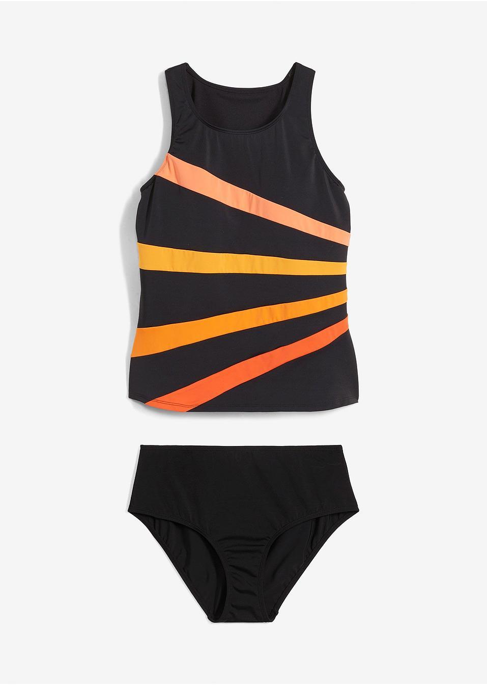 TANKINI DWUCZĘŚCIOWE Z PASKAMI 