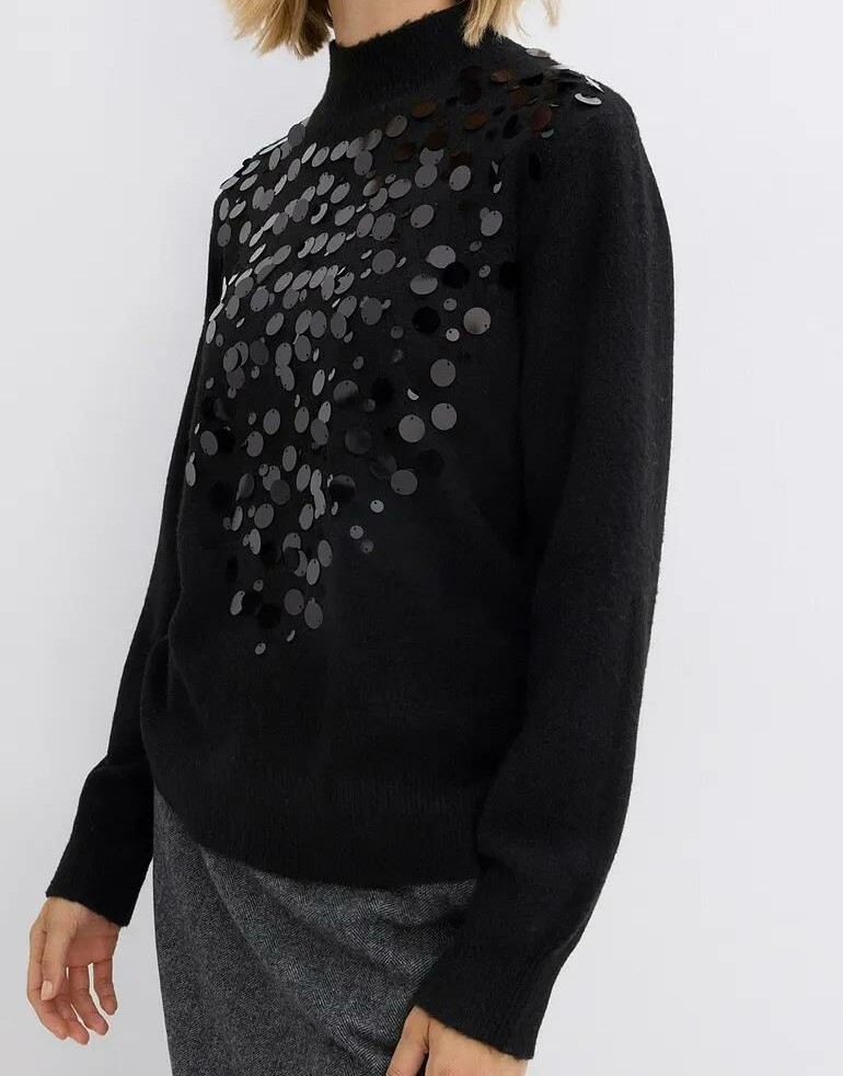 SWETER DAMSKI CZARNY