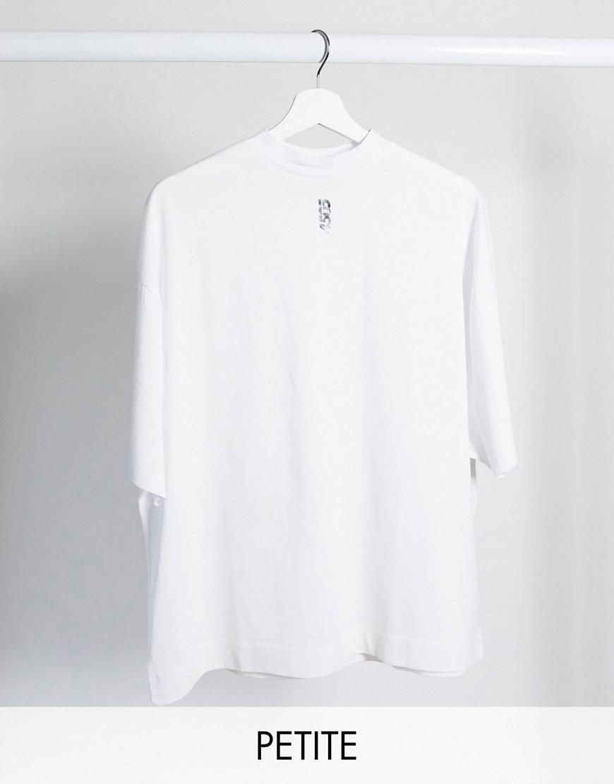 BIAŁY T-SHIRT OKRĄGŁY DEKOLT