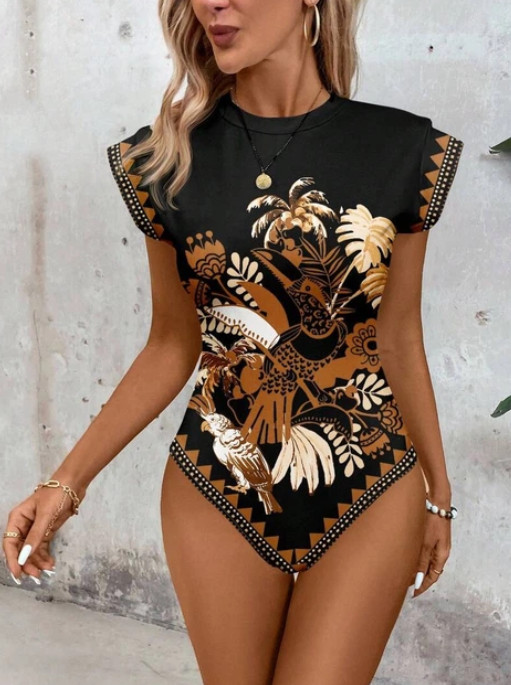 body krótki rękaw print 