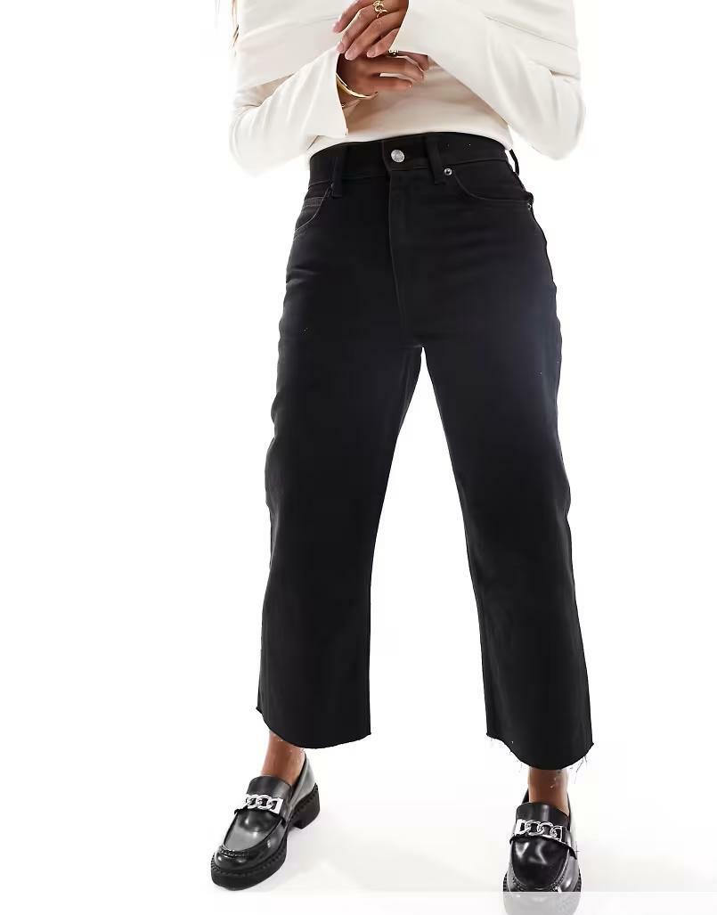 CZARNE SPODNIE JEANS 