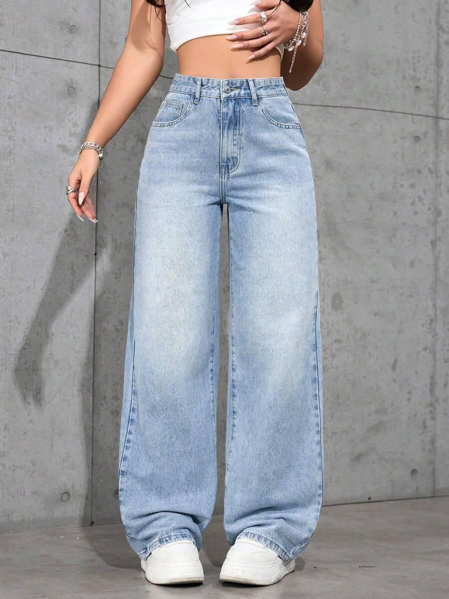 NIEBIESKIE SPODNIE JEANS