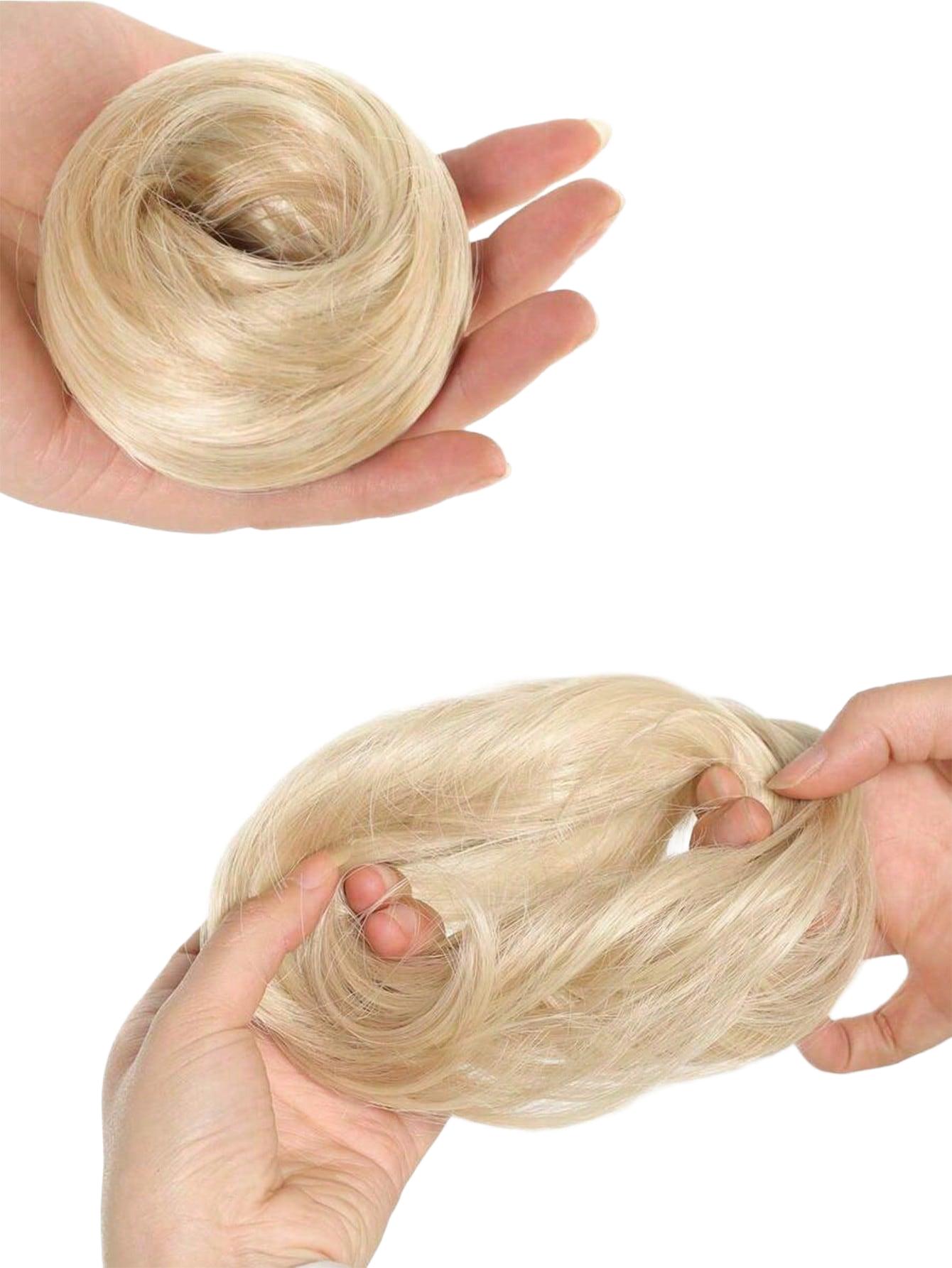 blond włosy syntetyczne kok