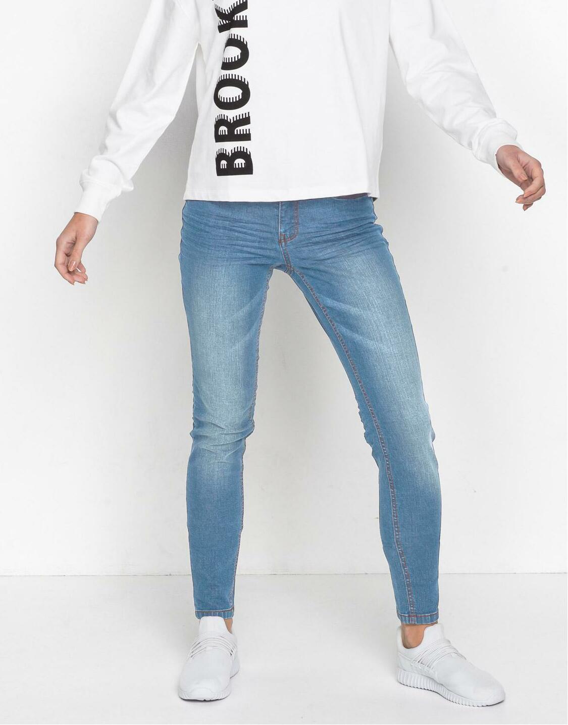 SPODNIE JEANS RURKI