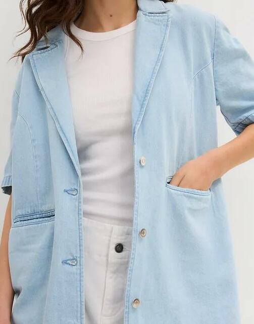 PŁASZCZ JEANSOWY OVERSIZE