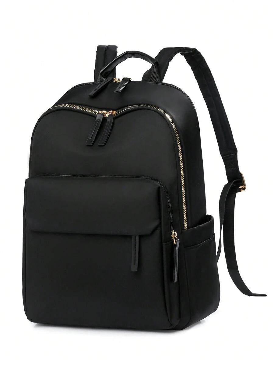 czarny plecak zip
