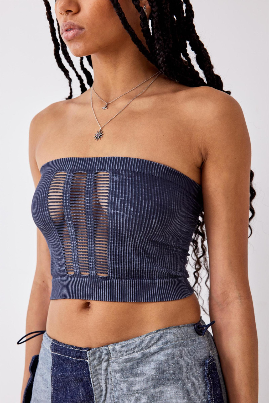 crop top tuba prążki ripped