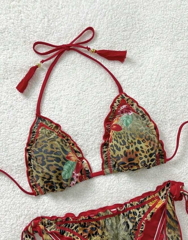 bikini góra wzór
