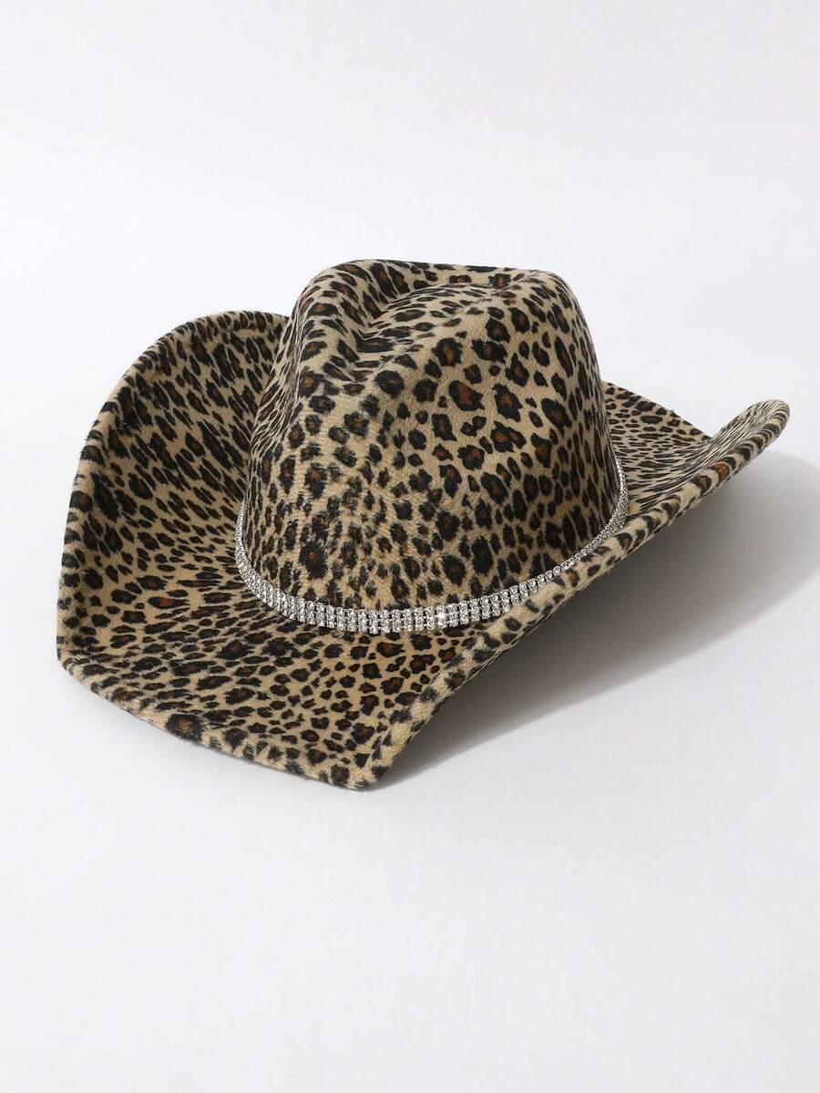 kapelusz animal print zdobienie 