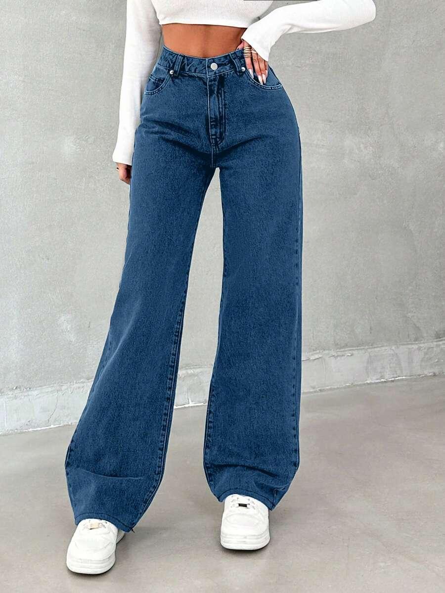 SPODNIE JEANS WYSOKI STAN