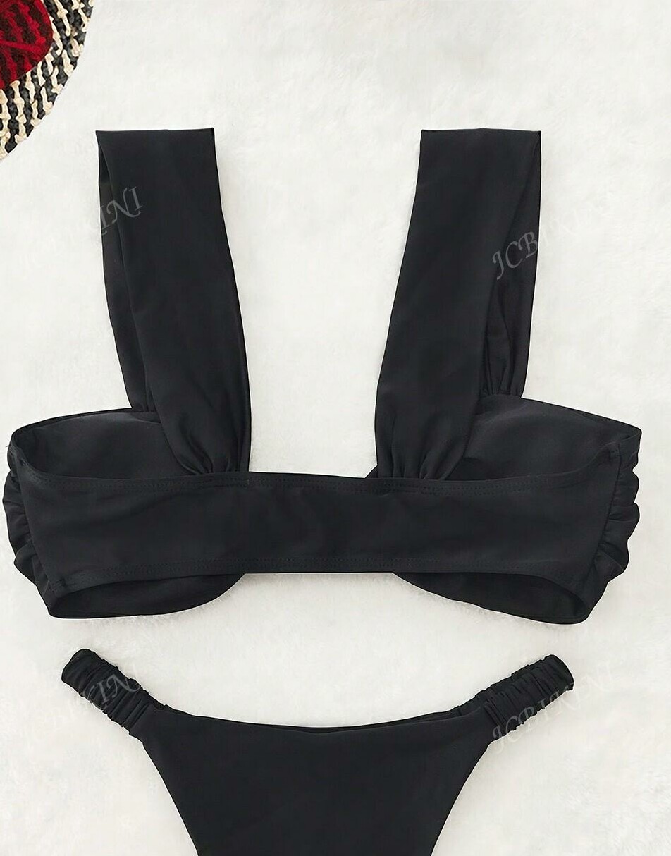 czarna bikini góra