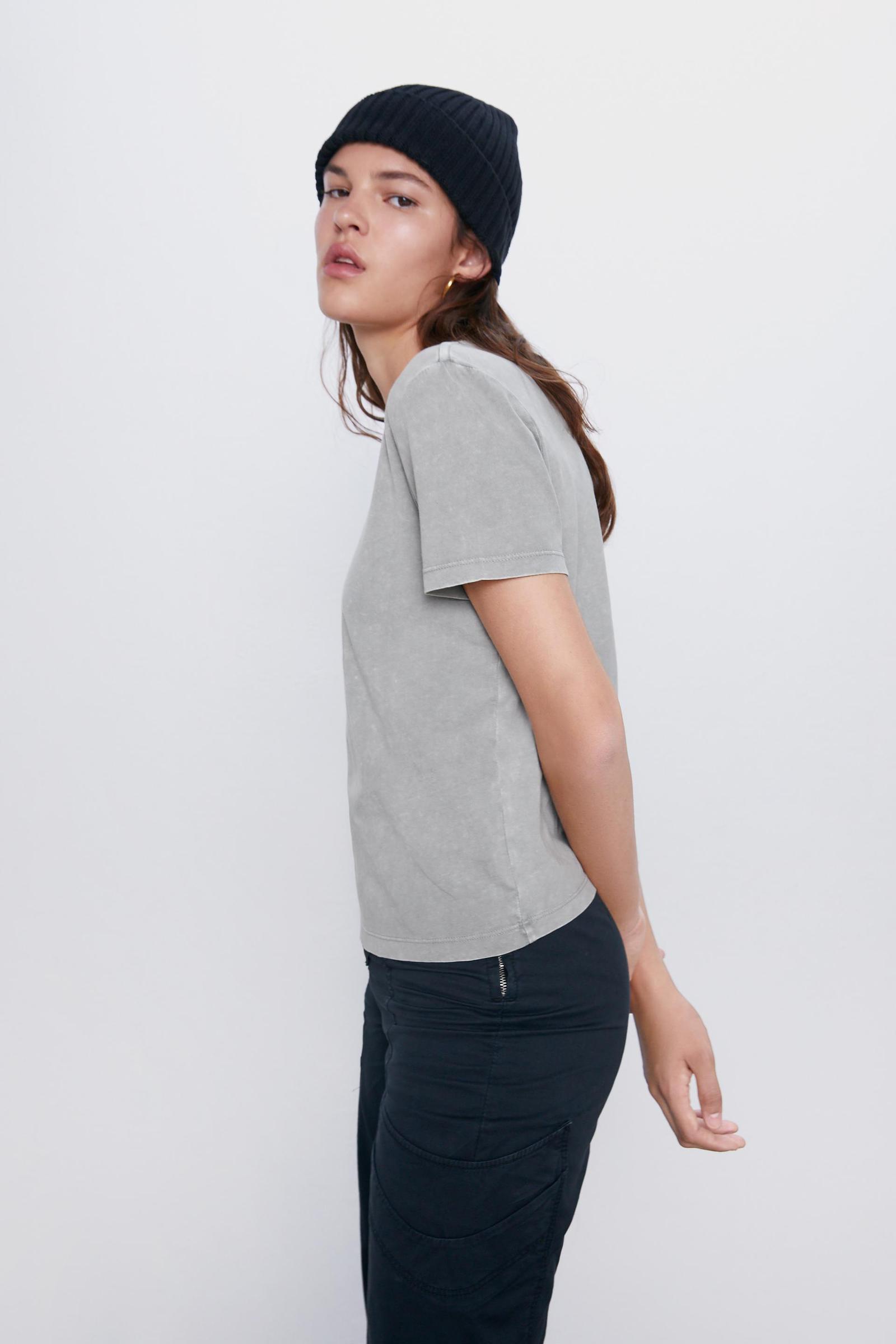 SZARY T-SHIRT BASIC