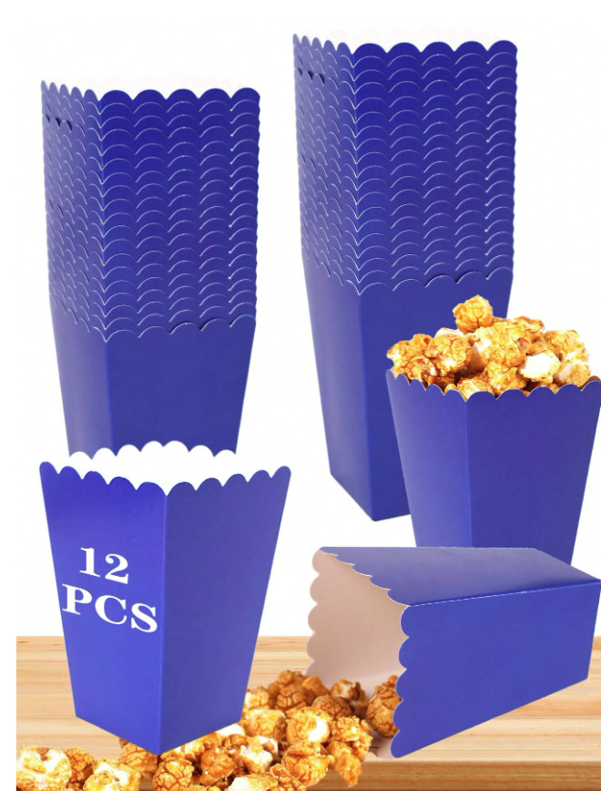 NIEBIESKIE PUDEŁKO NA POPCORN 12-PACK
