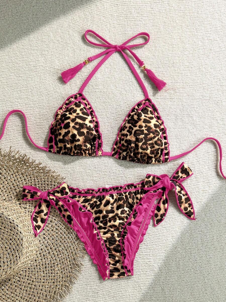 DWUCZĘŚCIOWY STRÓJ KĄPIELOWY ANIMAL PRINT