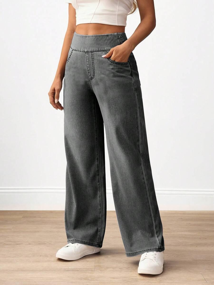 proste spodnie jeans