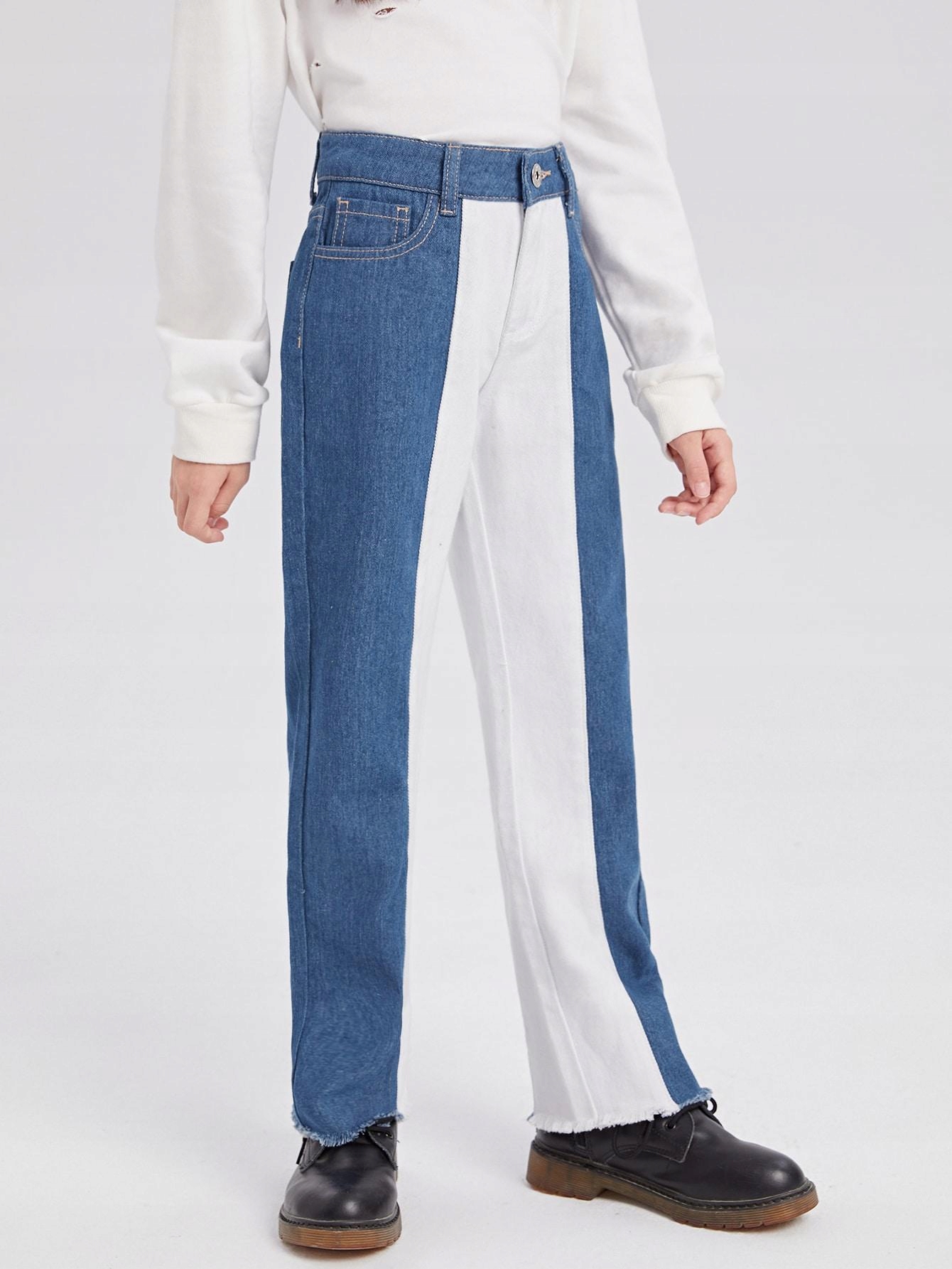 SPODNIE JEANS WYSOKI STAN