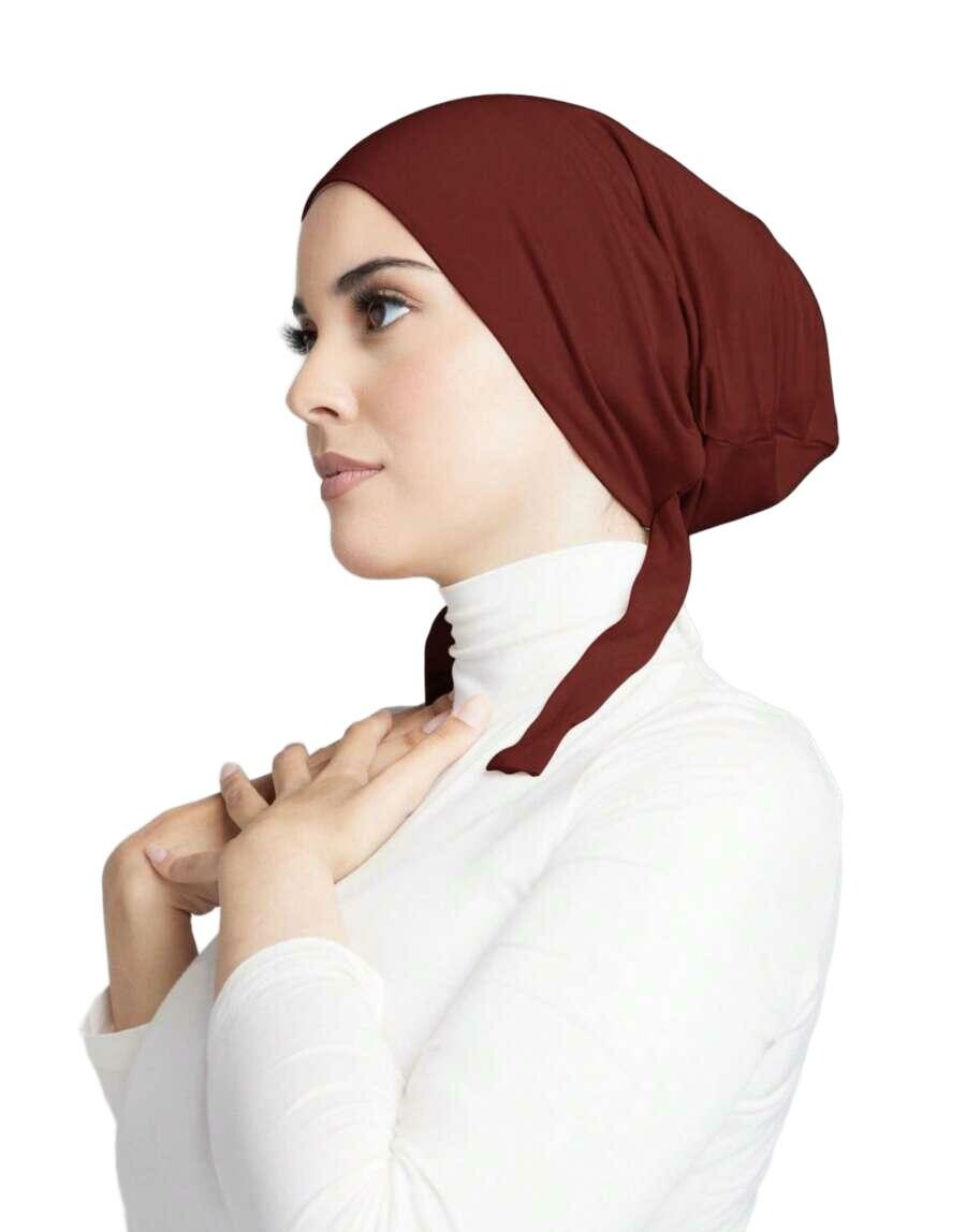 BURGUNDOWY TURBAN NA GŁOWĘ