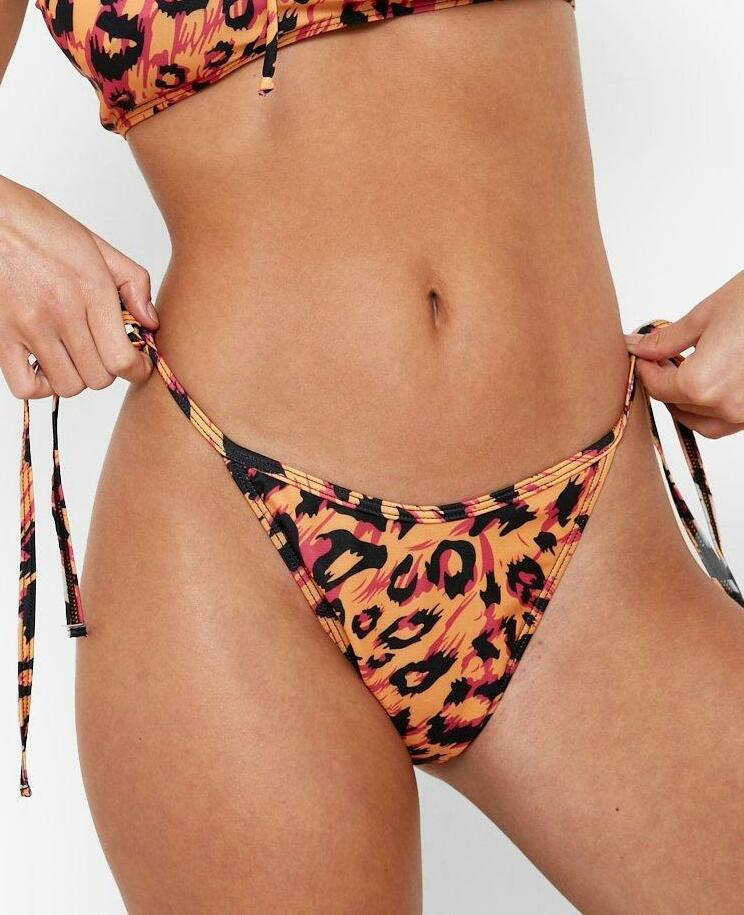 dół od bikini animal print