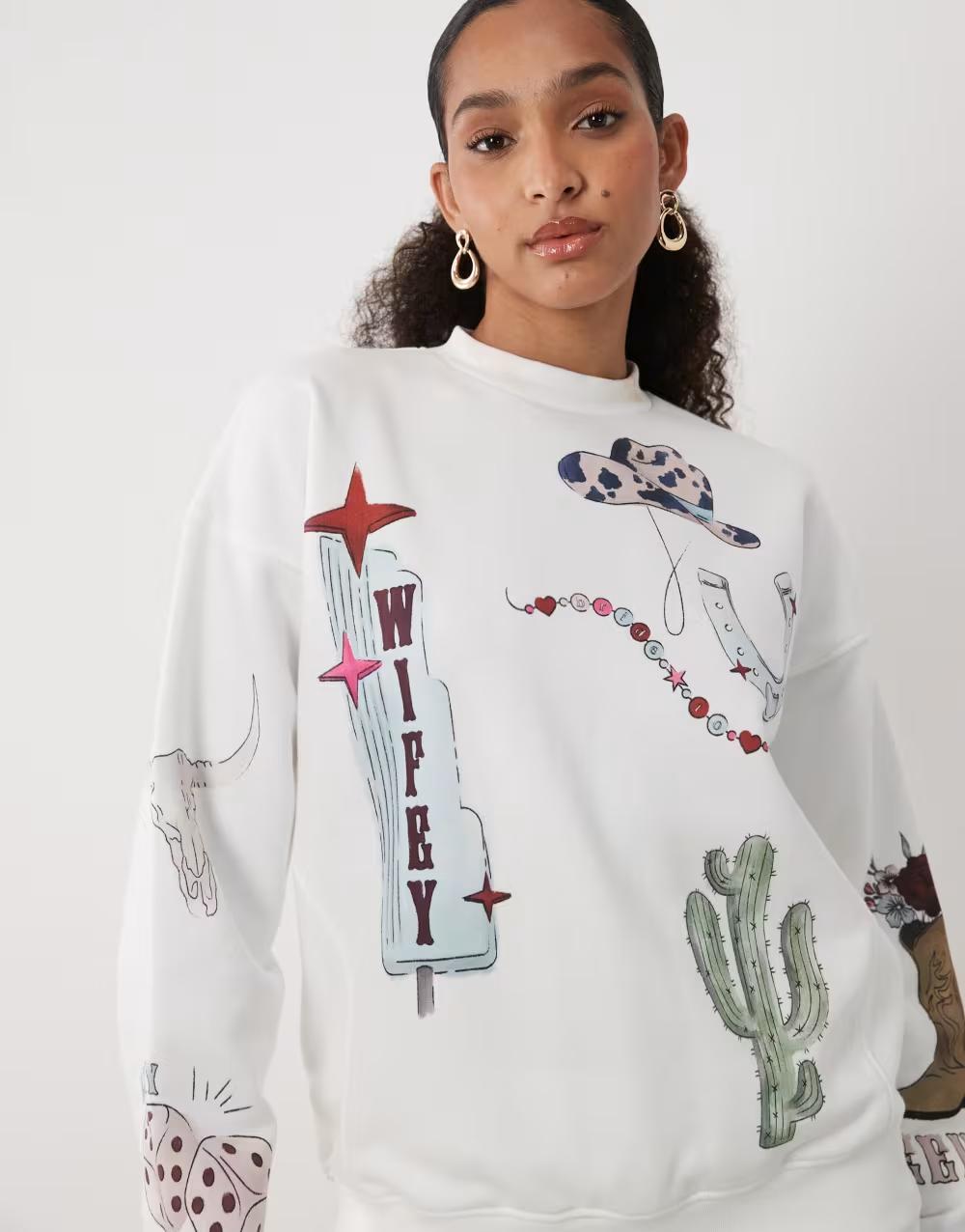 BIAŁA BLUZA WZÓR