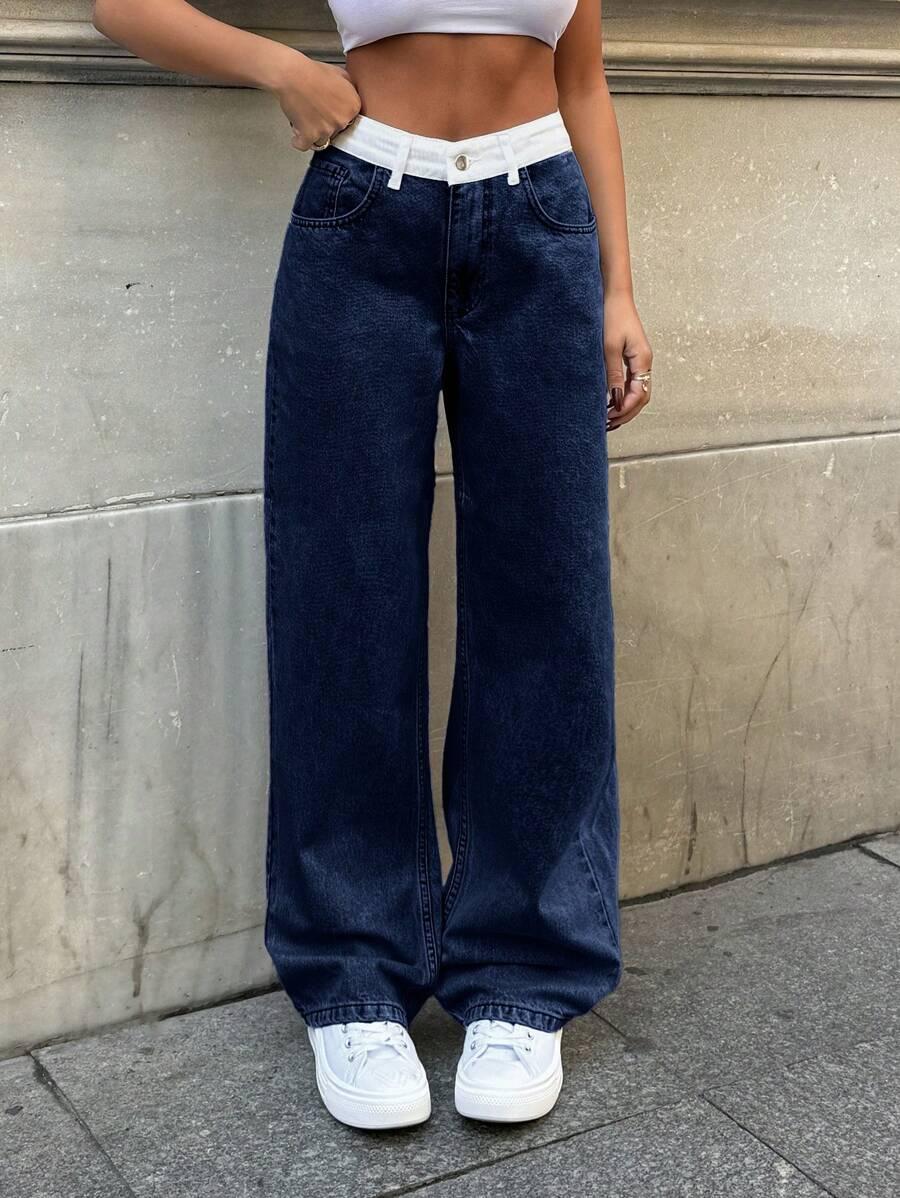 NIEBIESKIE SPODNIE JEANS