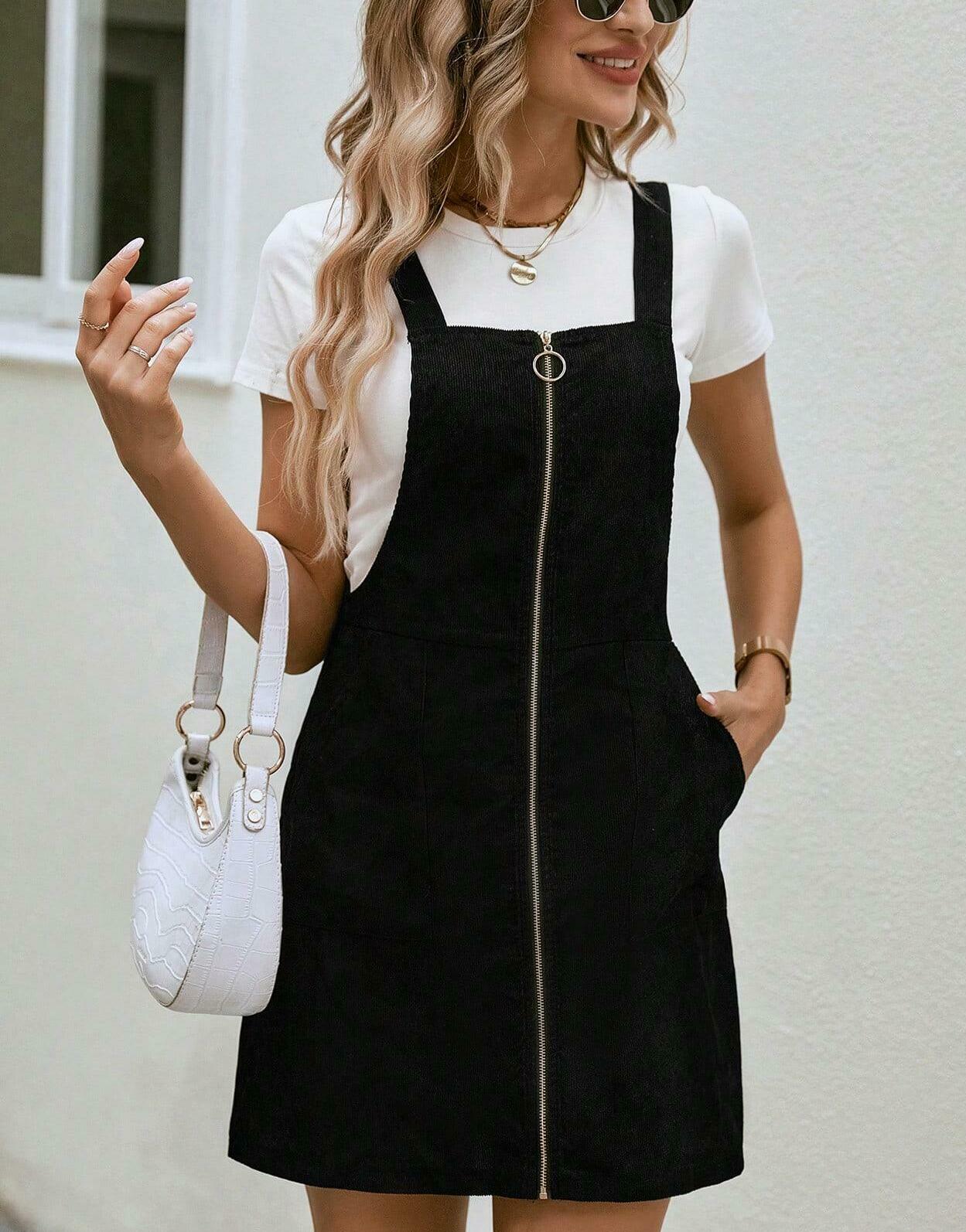 CZARNA MINI SUKIENKA 