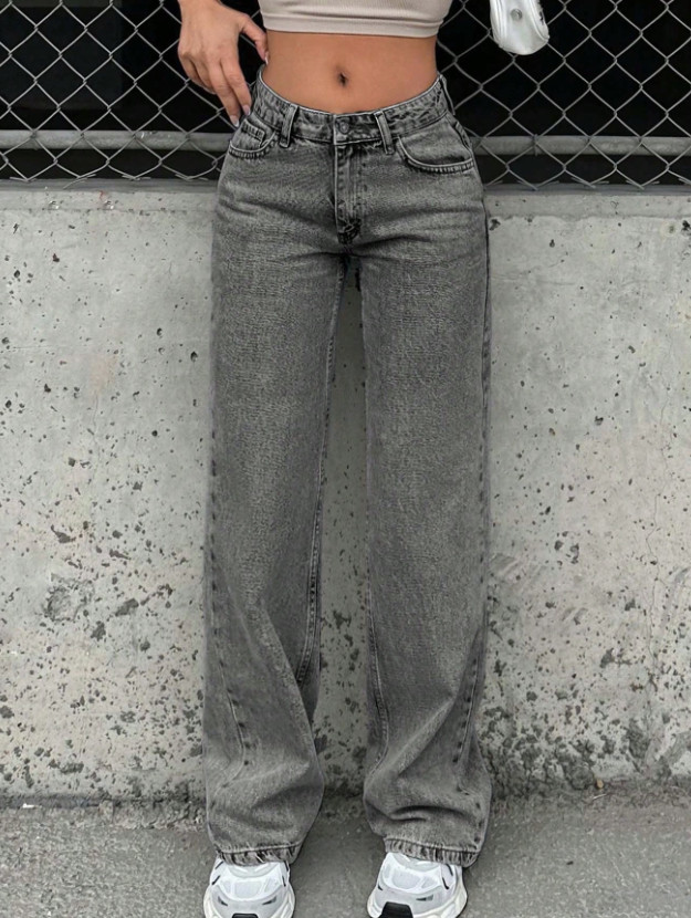 SPODNIE JEANS WYSOKI STAN