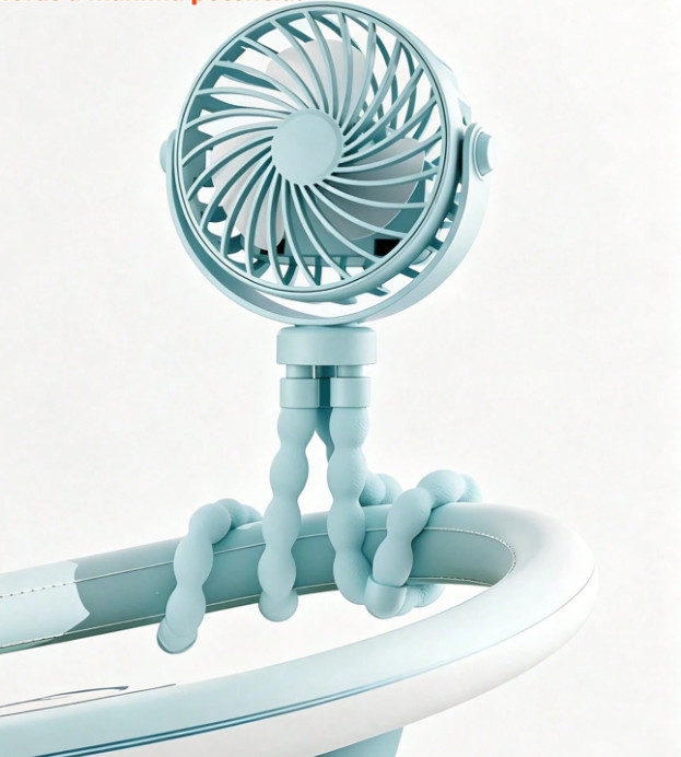 niebieski MINI wentylator
