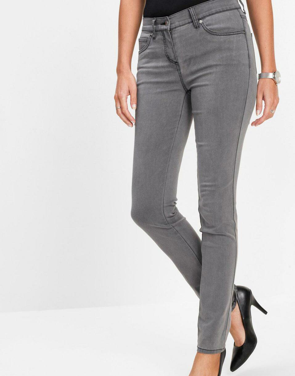 SZARE SPODNIE JEANS