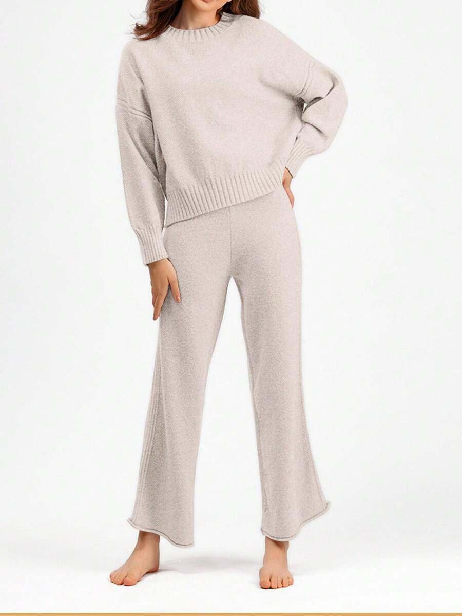 SWETER SPODNIE KOMPLET