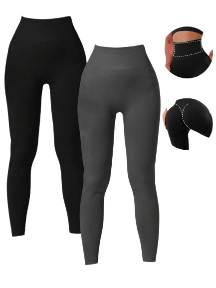 LEGGINSY WYSOKI STAN  2 PACK