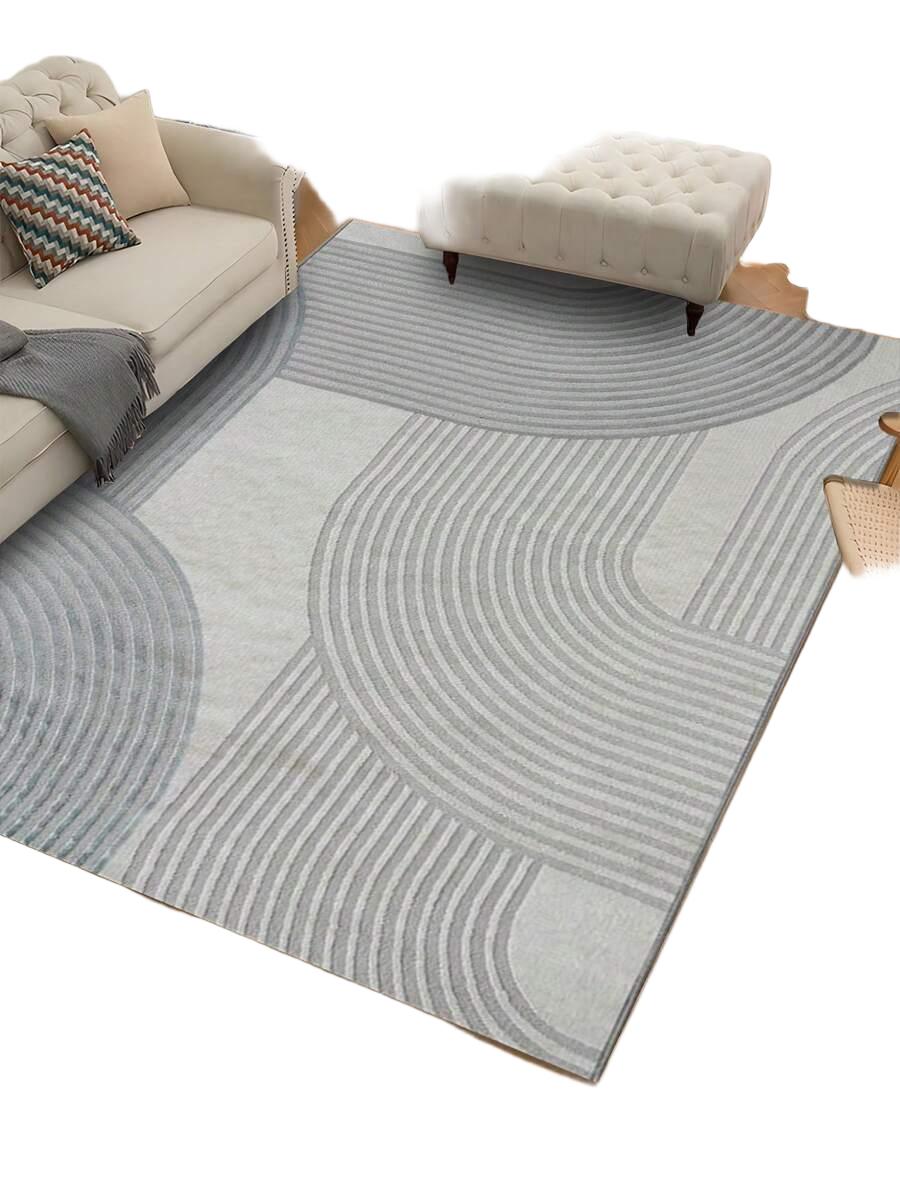 szary dywan print