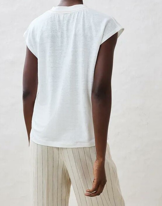 T-SHIRT DAMSKI LNIANY DEKOLT V